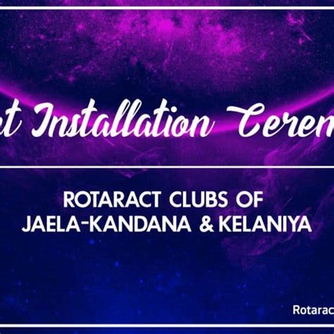 4th Installation Ceremony Of The Rotaract Club Of Ja Ela Kandana And