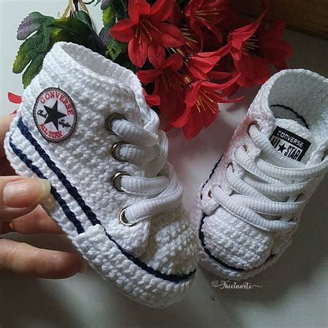 Sapatinho de Bebê All Star Crochê Elo7 Produtos Especiais