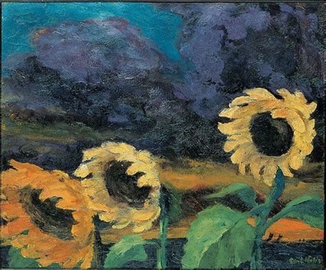 Sunflowers In The Windstorm Emile Nolde Emil Nolde Sunflower Art