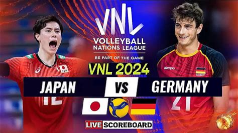 JAPAN Vs GERMANY Live Score Update Today Match VNL 2024 FIVB VOLLEYBALL