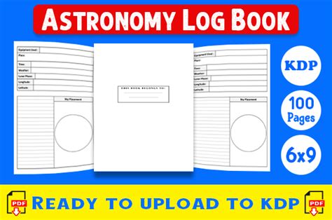 Astronomy Log Book Graphic By Kdp Interiors King Creative Fabrica