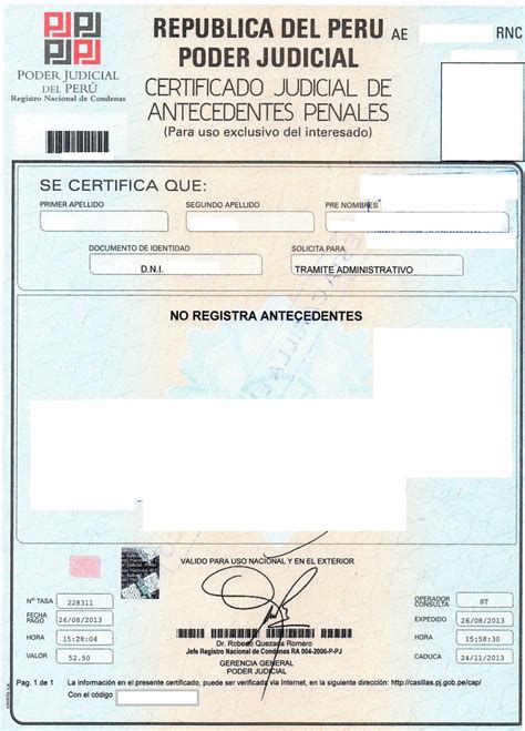 C Mo Sacar Certificado De Antecedentes Penales En Per Por Internet