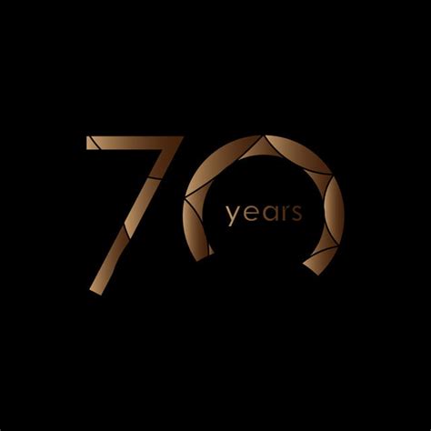 70 Anos Vector Template Design Ilustração PNG 70 25 Anúncio Imagem