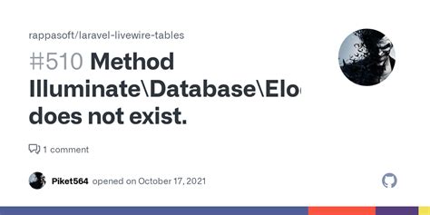 Method Illuminate Database Eloquent Collection Total Does Not Exist