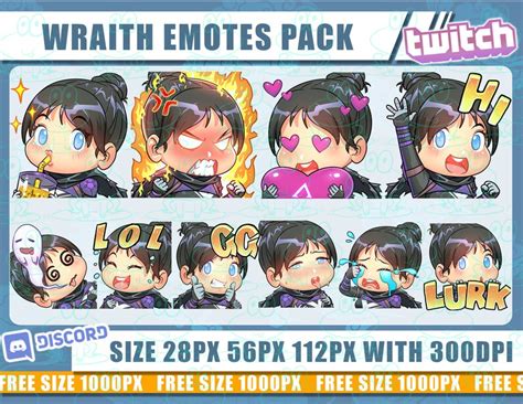 Wraith Apex Legends Wraith Twitch Emotes Wraith Cute Emotes Emotes