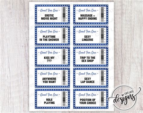 Valentine S Love Sex Coupons Editable Sexy Naughty Etsy Canada
