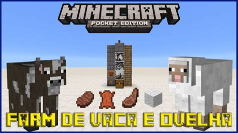 Farm De Vaca E Ovelha Carne Couro E Lã Tutorial Mcpe 0 15 6 0 16