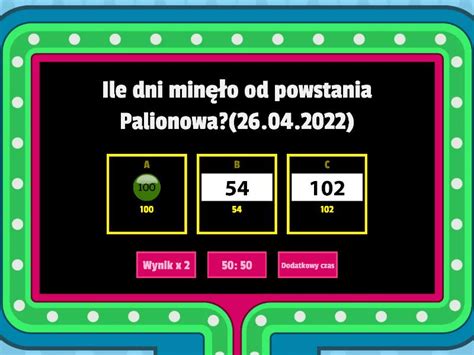 Jak Dobrze Znasz Palionowo Gameshow Quiz