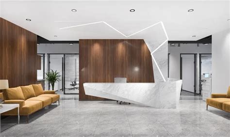 Rendering Modern Luxury Hotel Office Reception Lounge Stock Photo By