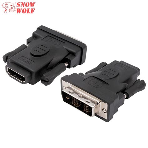 Dvi D Single Link 18 1 To Hdmi Adapter Dvi Male To Female Nickel Plated