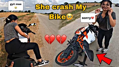 She Crashed My Ktm Rc Bike Damaged Nuksan Ho Gya Raghvi