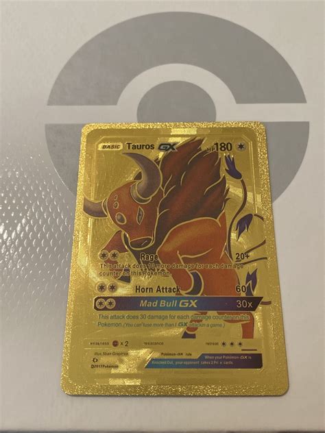 Tauros Gx Gold Foil Fan Art Nm Values Mavin