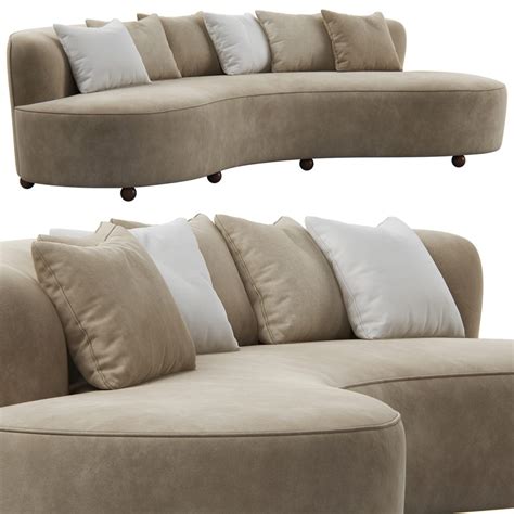 Kagan Curved Sofa 3d Model For Vray