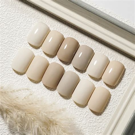 Colors Beige Nude Color Series Set Semi Permanent Glitter Nail Polish