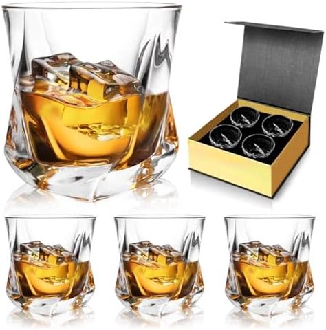 Opuew Juego De Vasos Para Whisky Con Vasos De Cristal Para Whiskey