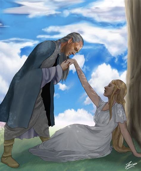 At your service - Celeborn and Galadriel | Middle earth art, Middle ...