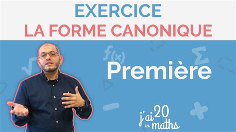 La forme canonique en calculant alpha et beta les coordonnées du sommet