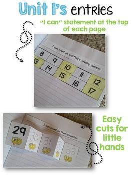 Interactive Math Notebook For St Grade Unit Counting And Writing