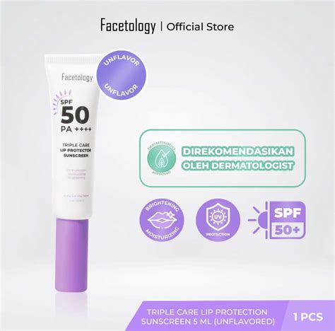 Facetology Triple Care Lip Protector Sunscreen SPF 50 PA Sunscreen