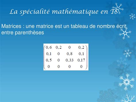 Ppt La Sp Cialit Math Matique En Ts Powerpoint Presentation Free