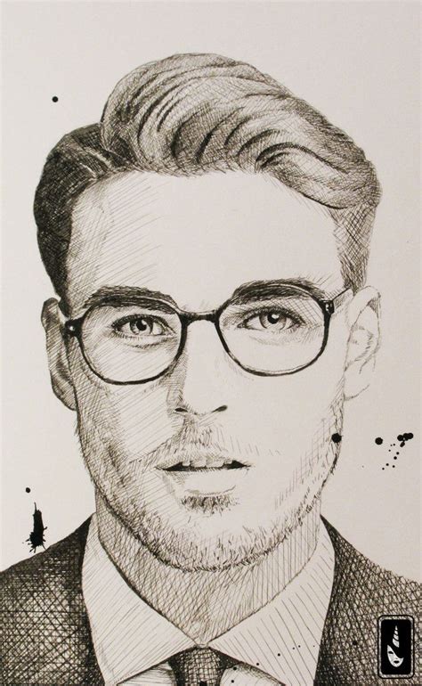 Dark Glasses By Shelaghcully On Deviantart Glasses Sketch Face Art Drawing Drawing People