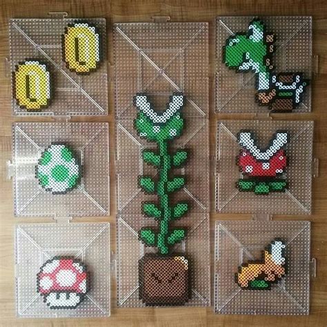 86 Best Mario Bros Perler Beads Images On Pinterest Hama Beads Bead