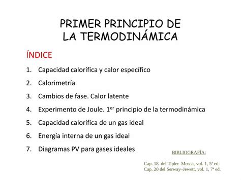 Pdf Primer Principio De La TermodinÁmica · Esta Sustancia Hasta 100°c Y Se Colocan En Un