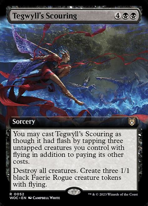 Tegwyll S Scouring Extended Art Wilds Of Eldraine Commander Woc