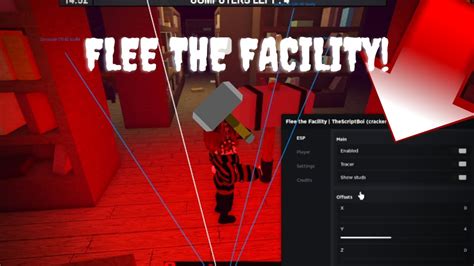 Flee The Facility Best Script ESP No Error Speed Noclip Roblox