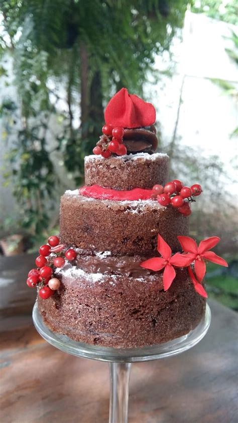 Naked Cake Chocolate Toppings Stock Image Image Of Sweetness Icing
