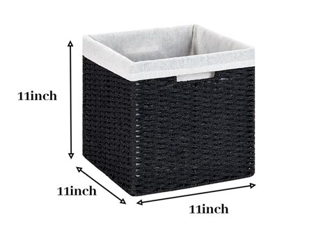 Amazon Dullemelo Wicker Storage Baskets X Cube Storage Bins