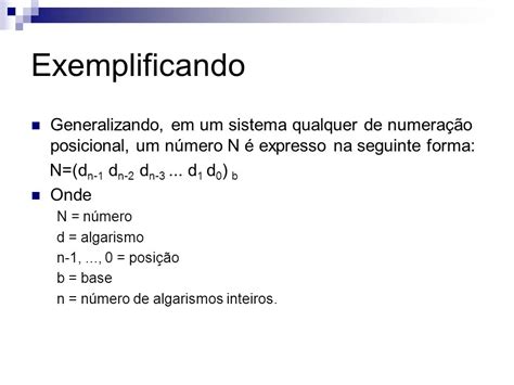 Sistemas De Numera O Ppt Carregar