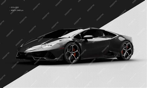 Premium Psd Isolated Realistic Metallic Black Modern Coupe Ultra