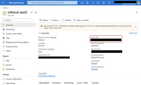 Azure Key Vault Uri Format