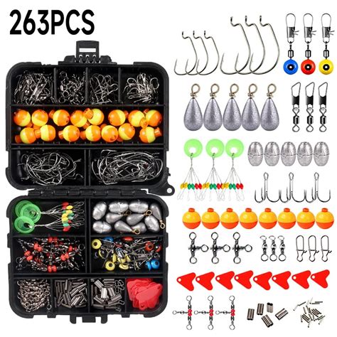 Pcs Fishing Accessories Set With Tackle Box Including Plier Jig