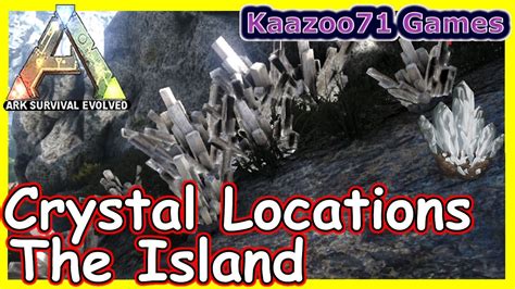 Ark Where To Find Crystal The Island Crystal Locations YouTube