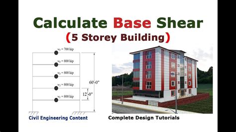 Calculate Base Shear Multistory Building Civil Engineering Content