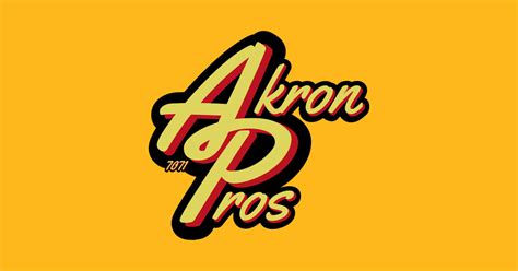 Modernized Akron Pros - Akron Pros - Sticker | TeePublic