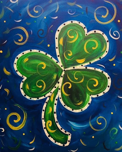 Shamrocks Canvas Print Canvas Art By Nancy Mueller Clover Painting