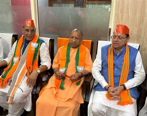 Rajnath Singh Files Nomination From Lucknow Seat Amidst Spirited