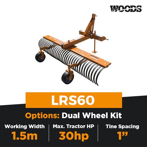 LRS60 Landscape Rake Woods Equipment Australia