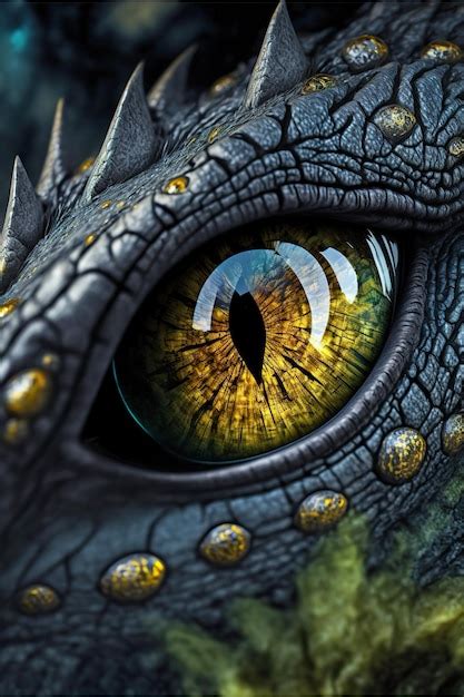 Premium Photo Dragons Eyes Reflecting