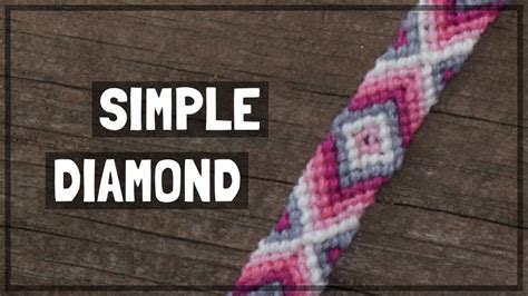 Simple Diamond Friendship Bracelet Tutorial [cc] Youtube