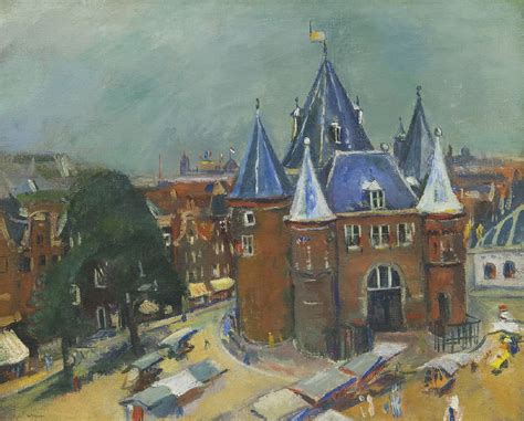 Jan Wiegers Schilderijen Vh Te Koop Nieuwmarkt Met De Waag Amsterdam