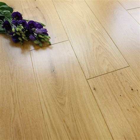 150mm Lacquered Engineered Natural Oak Wood Flooring 198m²