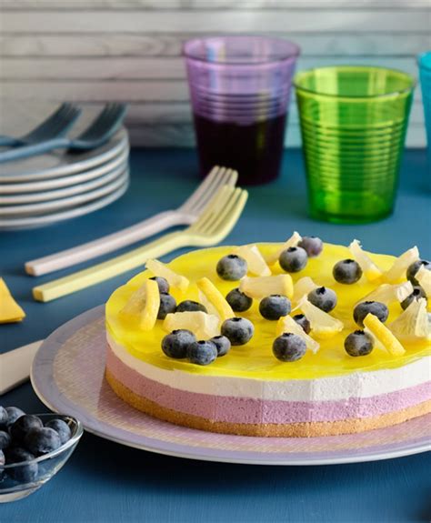 Torta Al Limone Con Succo Di Mirtilli