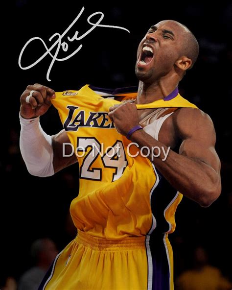 Kobe Bryant Autographed Signed Reprint 8x10 Photo Poster Print Etsy