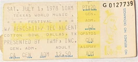 Jul 01 1978 Texxas Jam 1978 At Cotton Bowl Dallas Texas United