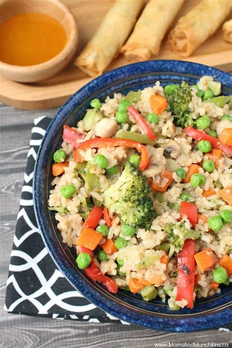 Vegetable Fried Rice Recipe - Moms & Munchkins