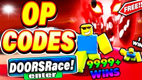 All New Working Codes For Doors Race Clicker 2023 Roblox Doors Race